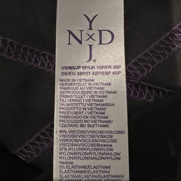 NYDJ size 6p sculpt her pull on leggings. New. Never worn. Tummy panel. Black - Picture 6 of 7